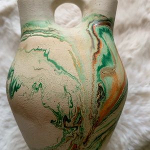 Vintage Nemadji Indian wedding pottery vase